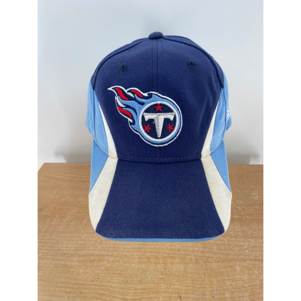 Reebok Tennessee Titans NFL Hat Navy Light Blue Colorblock Adjustable Strap Cap‎